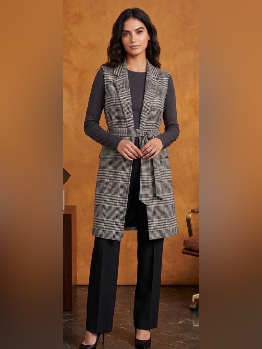 Vilagallo Vest Cotton Blend